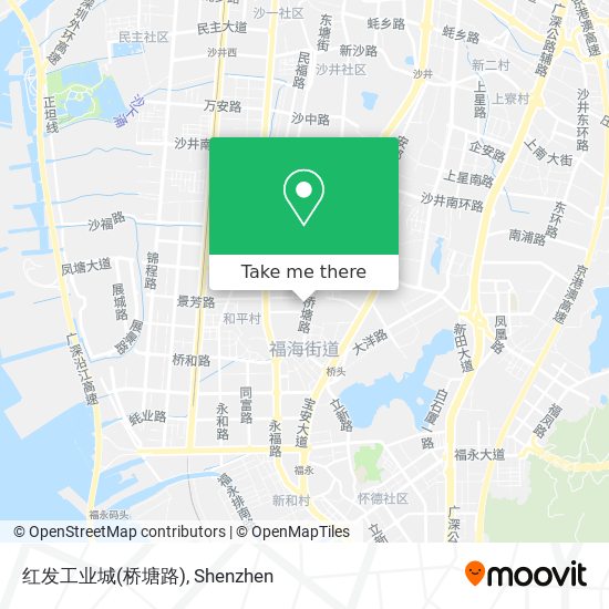 红发工业城(桥塘路) map