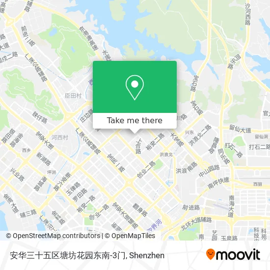 安华三十五区塘坊花园东南-3门 map