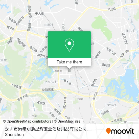深圳市港泰明晨星辉瓷业酒店用品有限公司 map