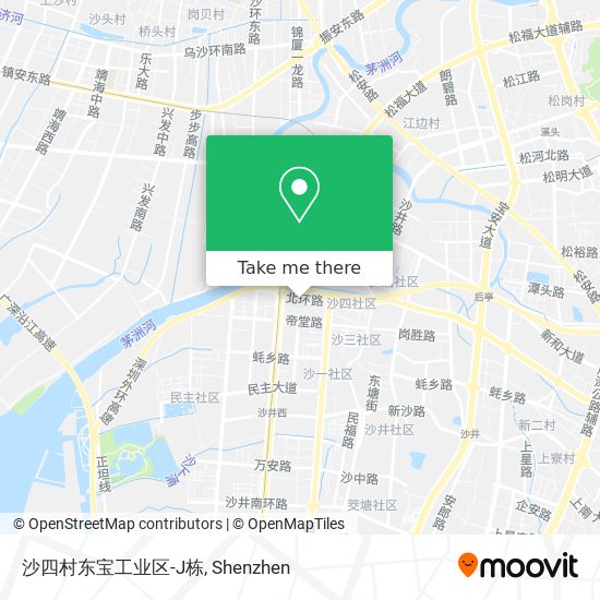沙四村东宝工业区-J栋 map