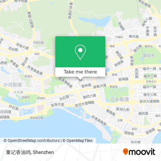 董记香油鸡 map
