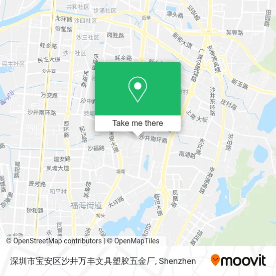 深圳市宝安区沙井万丰文具塑胶五金厂 map