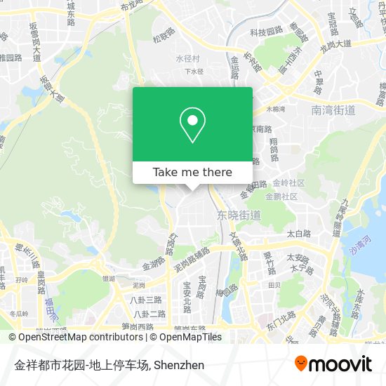 金祥都市花园-地上停车场 map