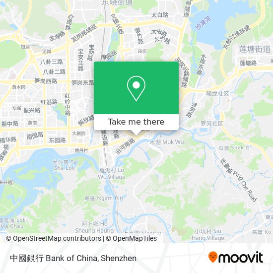 中國銀行 Bank of China map