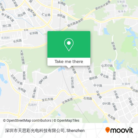 深圳市天思彩光电科技有限公司 map