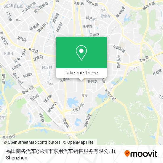 福田商务汽车(深圳市东用汽车销售服务有限公司) map