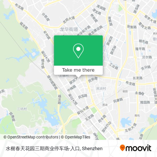 水榭春天花园三期商业停车场-入口 map