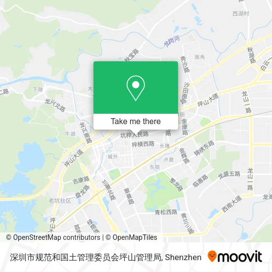 深圳市规范和国土管理委员会坪山管理局 map
