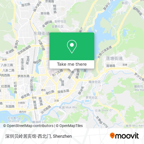 深圳贝岭居宾馆-西北门 map