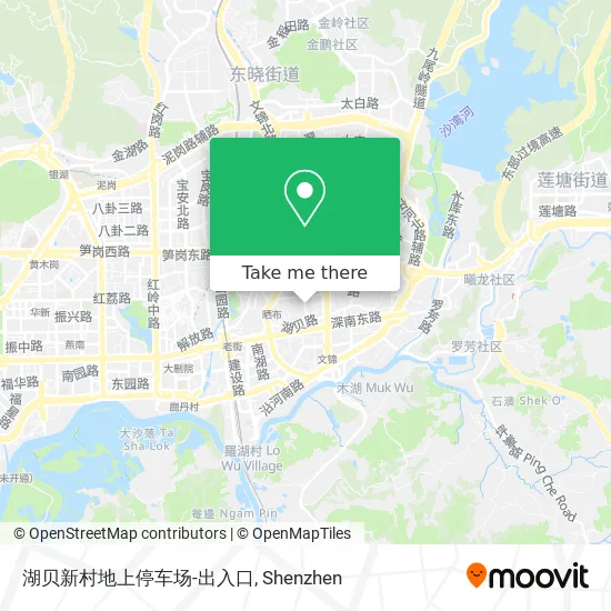 湖贝新村地上停车场-出入口 map