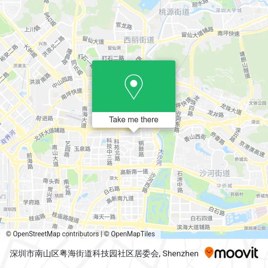 深圳市南山区粤海街道科技园社区居委会 map