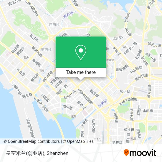 皇室米兰(创业店) map