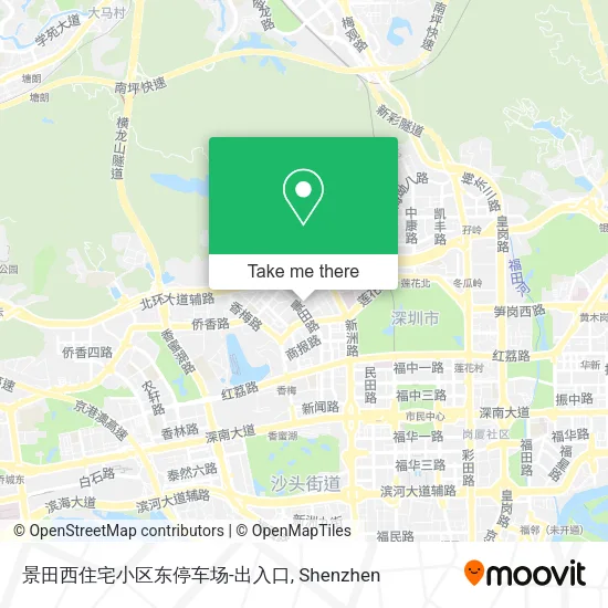 景田西住宅小区东停车场-出入口 map