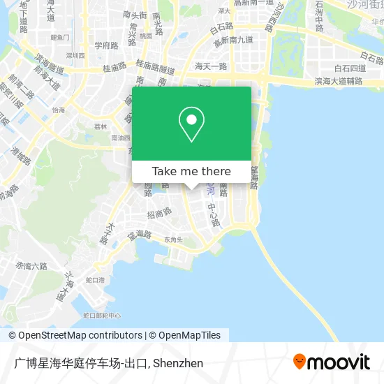 广博星海华庭停车场-出口 map