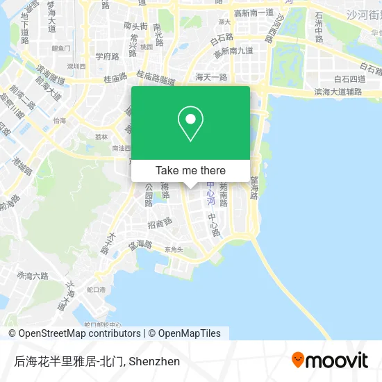 后海花半里雅居-北门 map