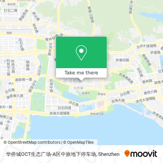 华侨城OCT生态广场-A区中旅地下停车场 map