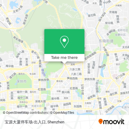 宝源大厦停车场-出入口 map