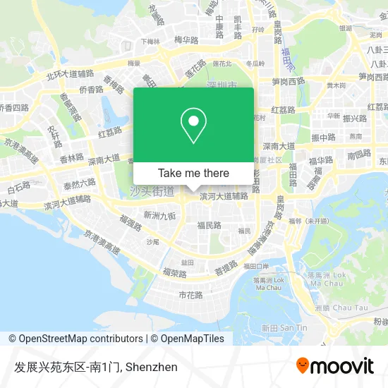 发展兴苑东区-南1门 map