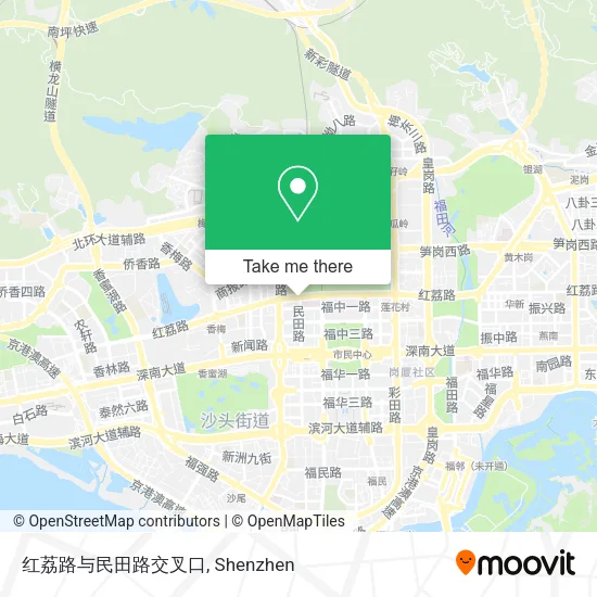 红荔路与民田路交叉口 map
