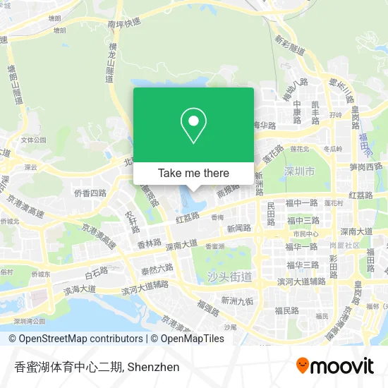 香蜜湖体育中心二期 map