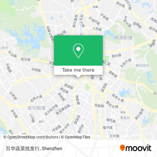 百华蔬菜批发行 map