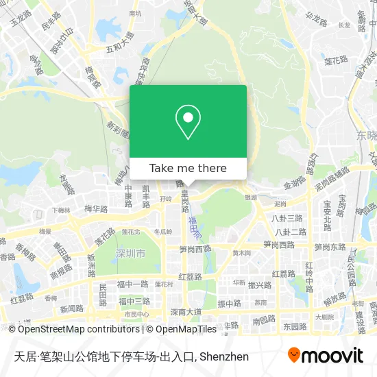 天居·笔架山公馆地下停车场-出入口 map