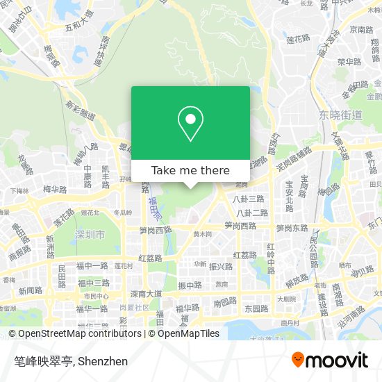 笔峰映翠亭 map