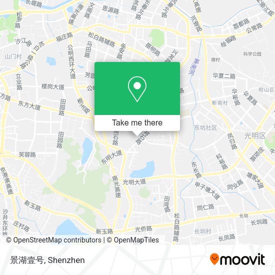 景湖壹号 map