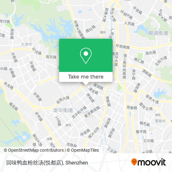 回味鸭血粉丝汤(悦都店) map