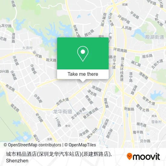 城市精品酒店(深圳龙华汽车站店)(原建辉路店) map