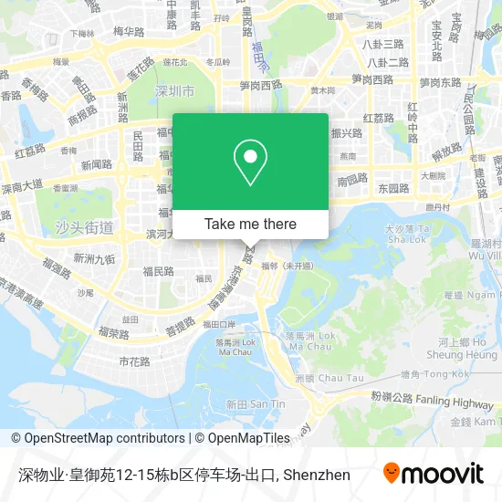 深物业·皇御苑12-15栋b区停车场-出口 map