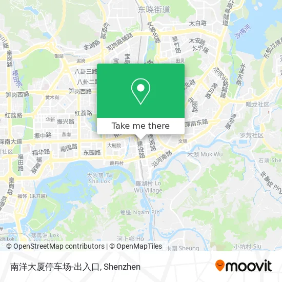 南洋大厦停车场-出入口 map