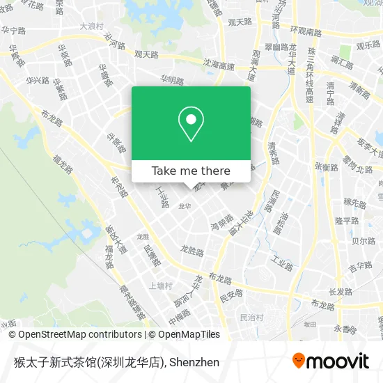 猴太子新式茶馆(深圳龙华店) map