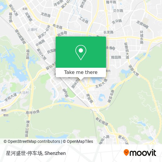 星河盛世-停车场 map
