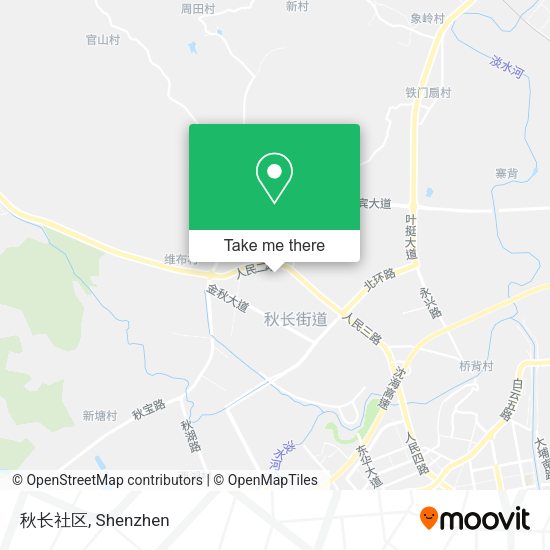 秋长社区 map