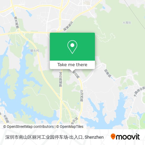 深圳市南山区丽河工业园停车场-出入口 map