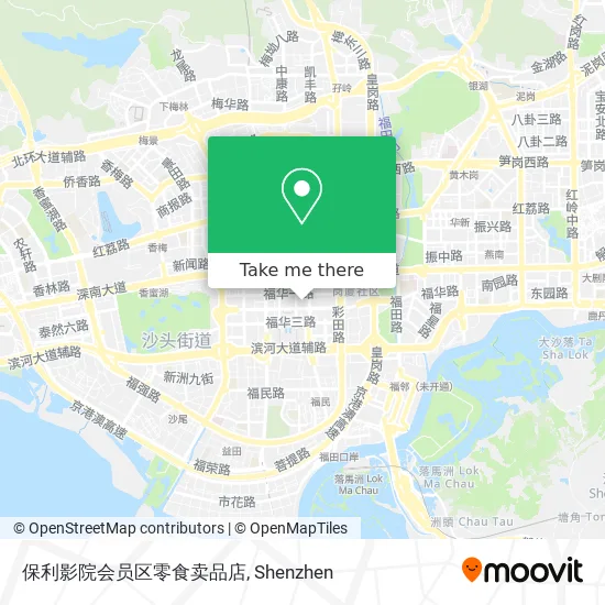 保利影院会员区零食卖品店 map