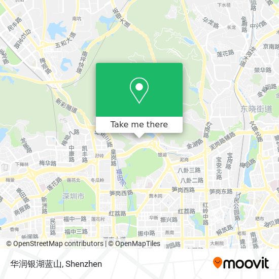 华润银湖蓝山 map