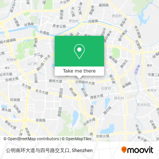公明南环大道与四号路交叉口 map