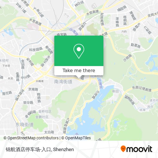 锦航酒店停车场-入口 map