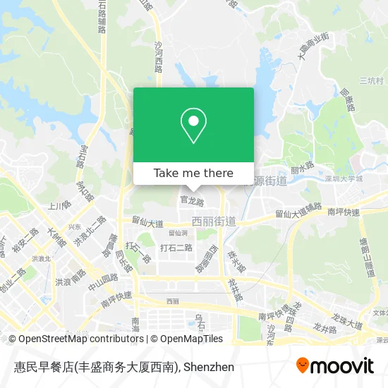 惠民早餐店(丰盛商务大厦西南) map