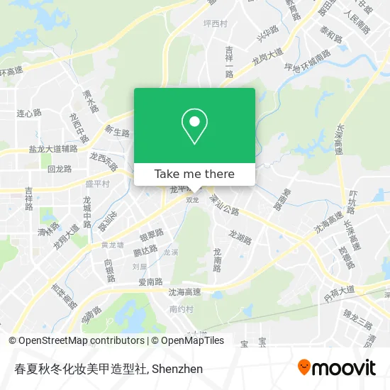 春夏秋冬化妆美甲造型社 map