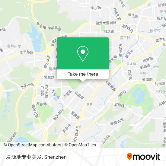 发源地专业美发 map