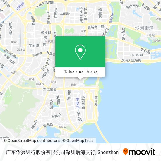 广东华兴银行股份有限公司深圳后海支行 map