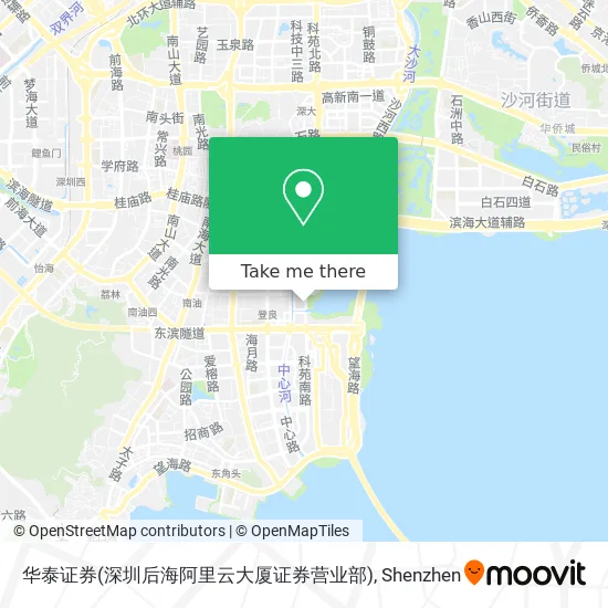 华泰证券(深圳后海阿里云大厦证券营业部) map