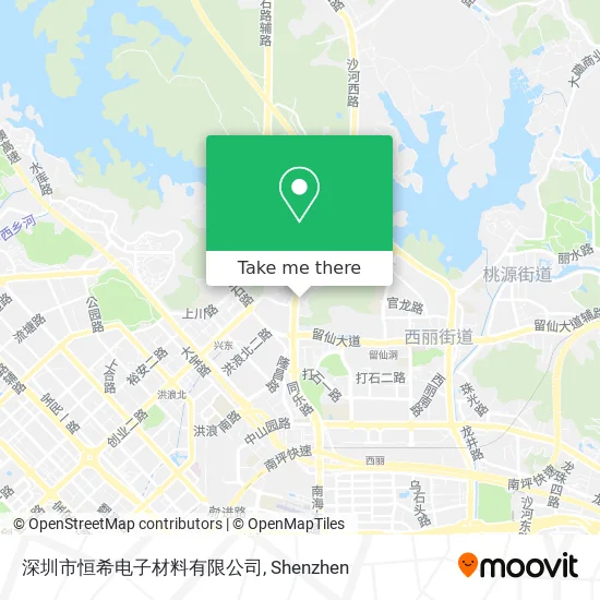 深圳市恒希电子材料有限公司 map