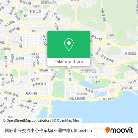 国际市长交流中心停车场(石洲中路) map