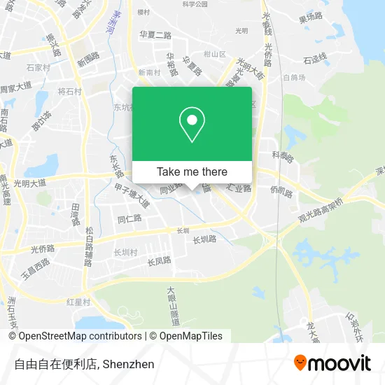 自由自在便利店 map