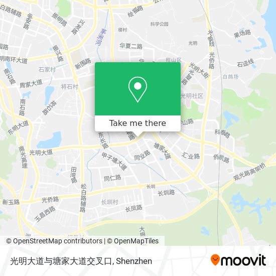 光明大道与塘家大道交叉口 map