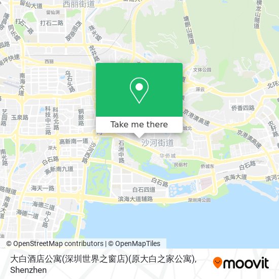 大白酒店公寓(深圳世界之窗店)(原大白之家公寓) map